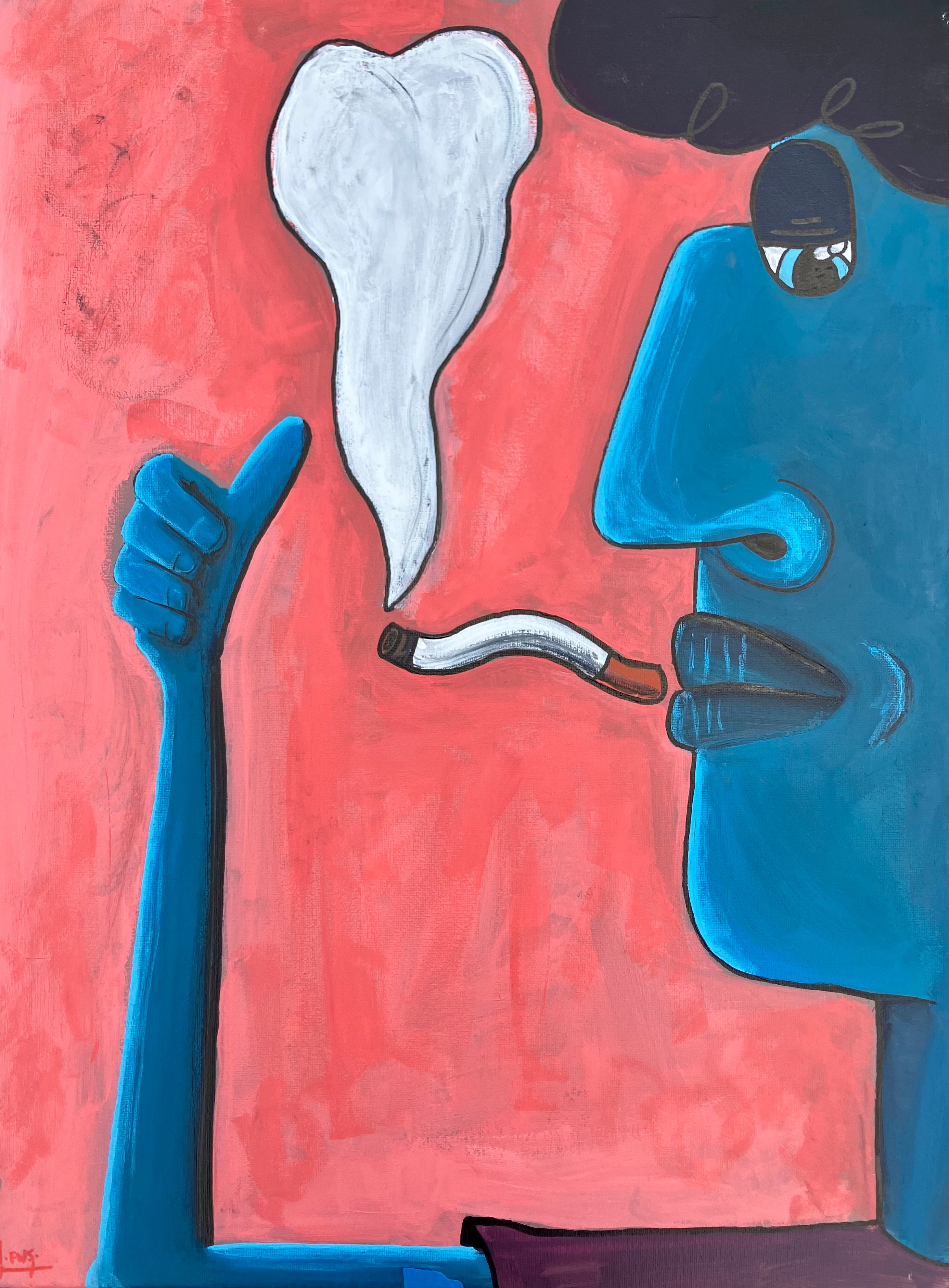 “Smoke Break” Original Painting