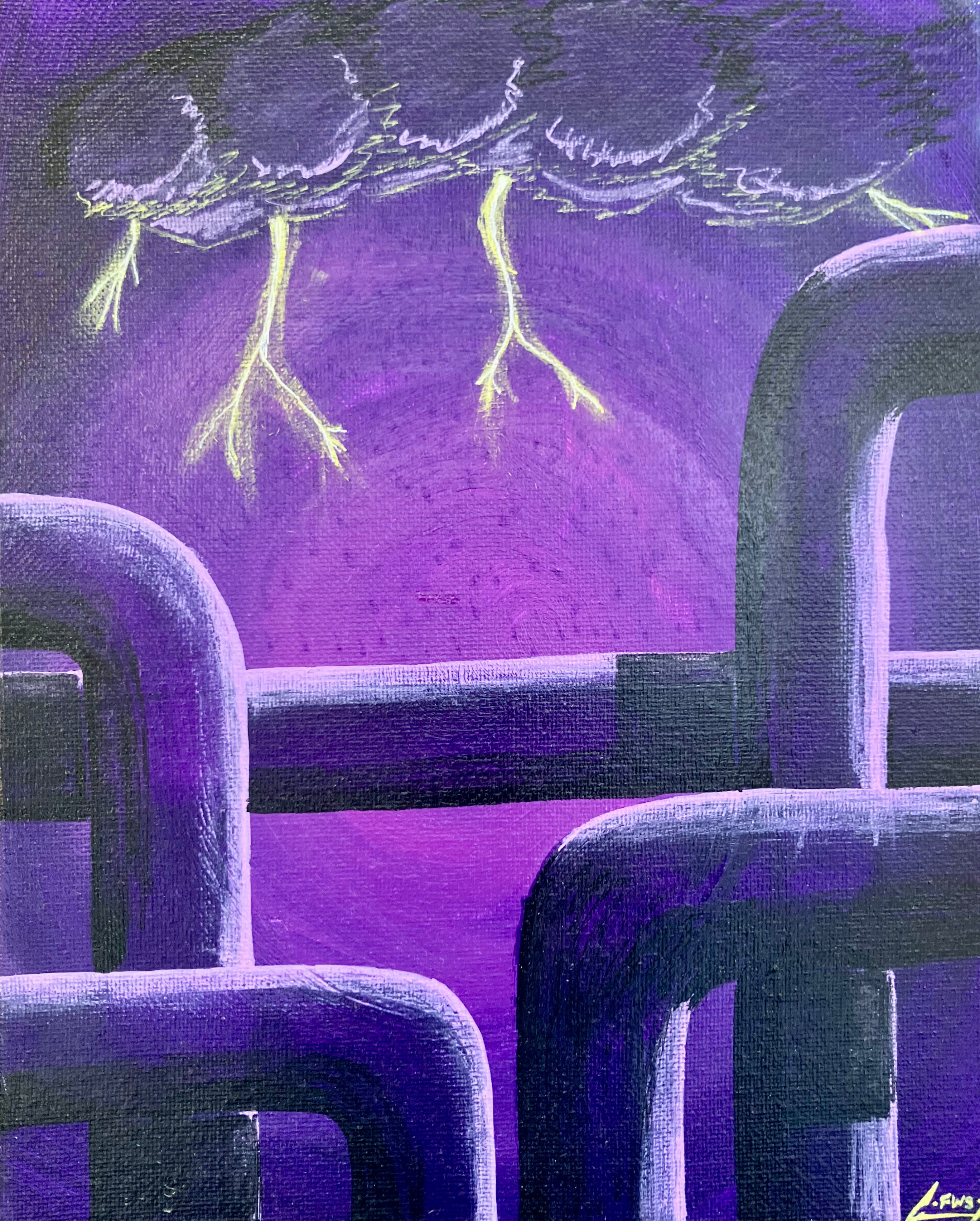 “PURPLE SKIES” Original Painting